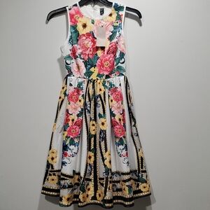 Emery Rose Floral Kids Dress Size XS Wedding Holiday Formal Church